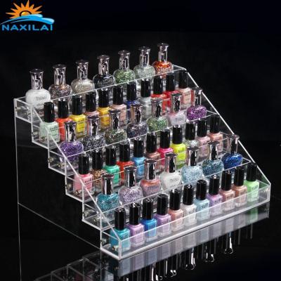 China NAXILAI Durable Crystal Luxury Nail Polish Display Rack Essential Oil Storage Shelf Organizer for sale