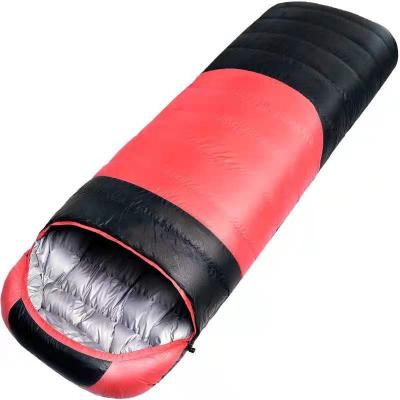 China New Arrivals 2600g Outdoor Adult Sleeping Bag Envelope Type Down Warmth Thick Travel Camping Sleeping Bag for sale