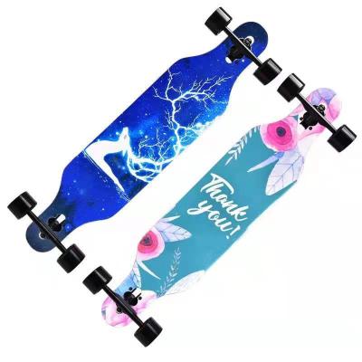 China Factory Supply Eco-friendly Longboard 41 Inch Maple Road Skateboard Brush Street Four Wheel Skateboard for sale