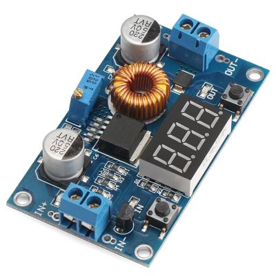 China DC-DC Buck Converter Regulator 4-38V to 1.25-36V 5V/12V 5A Power Supply Module, LED Voltmeter Display 66*39*18 for sale