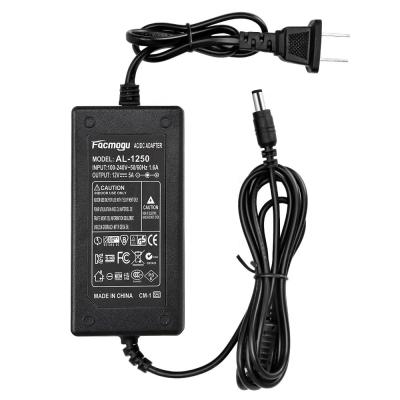 China Desktop Cameras AC 100V-240V to DC 12V 5A 4A 3A 2A 1A Power Supply , AC to DC Power Adapter for sale