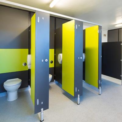 China HPL Compact Laminate Toilet Partition System HPL Waterproof Phenolic Compact Laminate Toilet Compartment Partition System for sale