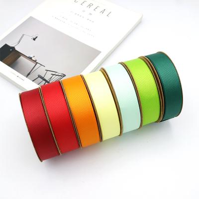 China Wholesale Bulk High Tenacity 1inch Grosgrain Ribbon For Gift Wrapping Hat Grosgrain Ribbon Rolls for sale