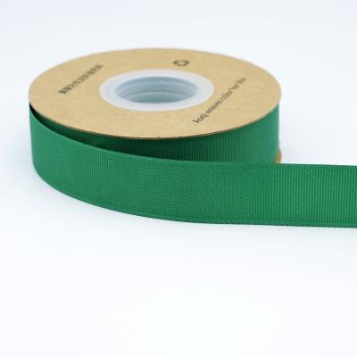 China Factory Wholesale Hot 25mm Fancy Solid Cake Wrapping Ribbon Eco-Friendly 15mm Hunter Green Striped Grosgrain Ribbon for sale