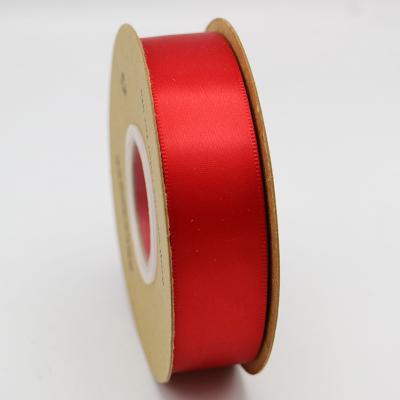 China Eco-friendly 1 inch ribbon satin ribbon roll for wedding decorations and gifts wrapping shoe laces for sale