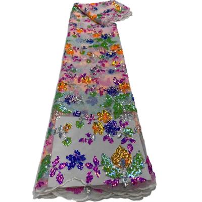 China Sustainable Smeeda Colorful Tulle For Party African Lace Tulle Polyester Lace Fabric SMD16N006 for sale