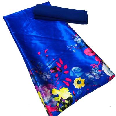 China Polyester Satin Sustainable Silk Cheap Printed Fabric With Chiffon for sale