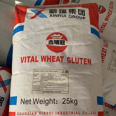 China Vital Food Additives 25kg/bag Wheat Gluten Used For Bread 95 Min for sale