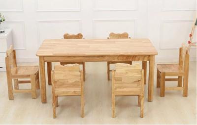 China qihang QHD001 Kindergarten children's original wooden table chairs for sale