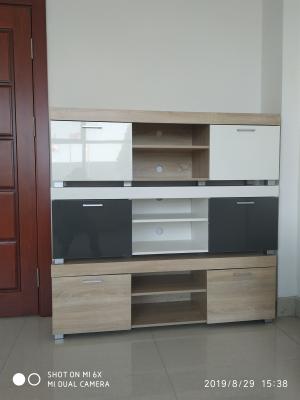 China Best cheap simple model melamine MDF TV set furniture for sale