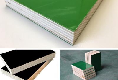 China PP faced plywood super smooth 18mm thick green formwork panel for sale