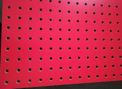 China 1220*2440*5mm Melamine MDF pegboard/perfotated board for display for sale