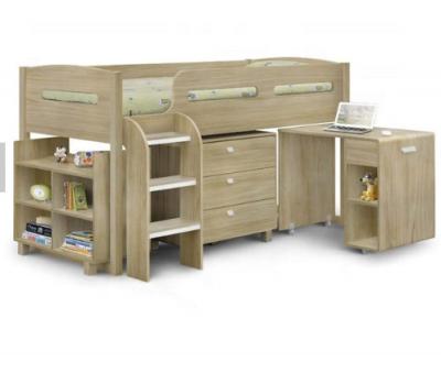 China Factory Cheap Price Latest Design Kids Bunk Bed with Desk and Storage for sale