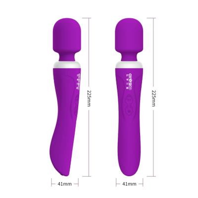 China 10 Frequency Electronic Masturbation Handheld Stick Vibrator Massage Female Rechargeable Vibrator Vibrator for sale