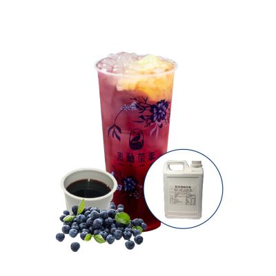 China 2022 Beverage Trends Milk Tea Supplier Taiwan Street Food Franchise Blueberry Syrup for sale