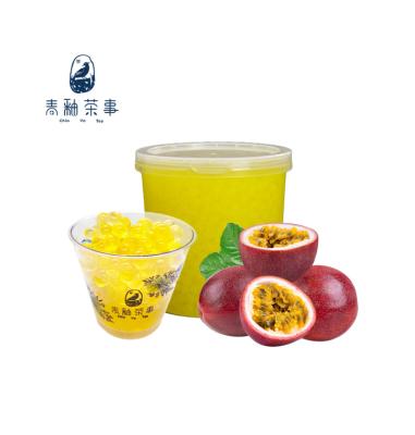 China Beverage Bubble Tea Ingredients Edible Passionflower High Quality Passionflower Jumping Boba for sale