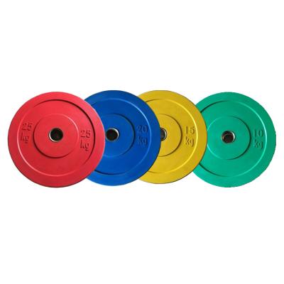 China Fitness Universal Custom Weight Plates Color Weightlifting Rubber Plates for sale