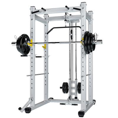 China Modern Commercial Professional Free Frame Squat Rack Fitness Equipment Weightlifting Bench Press Multifunctional Barbell Gantry for sale