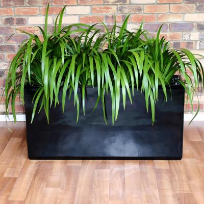 China Wholesale Fiberglass Resin Flower Planters Modern Style FRP Plant Pots For Decor for sale