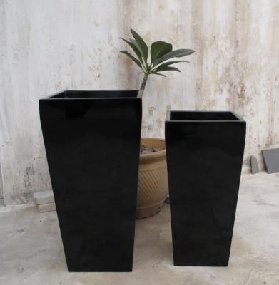 China Modern Fiberglass Flower Pots Real or Artificial Tree Planters Customizable for sale