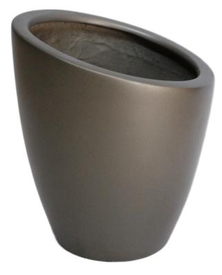 China Modern Fiberglass Rectangular Flower Pots With Matte Finish for sale