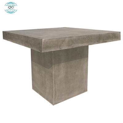 China High durable grc cement concrete table with steel wood leg concrete table sets furniture for sale