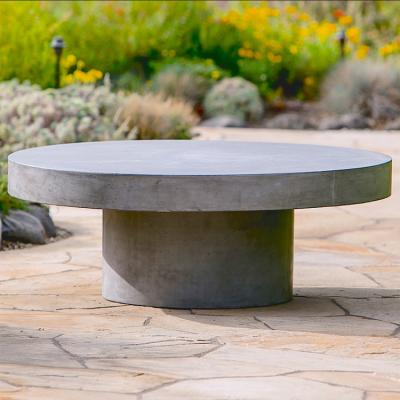 China Outdoor Fiber Cement Furniture GRC Concrete Table With Sturdy Legs for sale