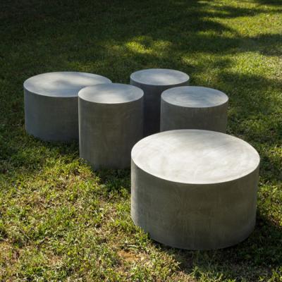 China Square Round GRC Concrete Table Seating Chair Bench For Outdoor Indoor for sale