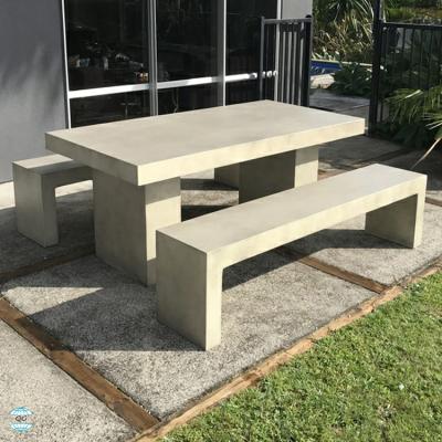 China GRC Outdoor Concrete Furniture Modern Simple Living Room Rock Coffee Table for sale