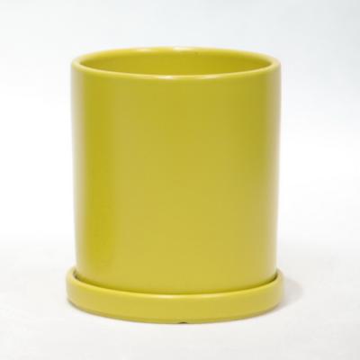 Cina Vaso di ceramica per piante da interno bianco e lucido, facile da pulire e mantenere in vendita