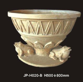 China Natural Sandstone Flower Pots Waterproof Fireproof For Indoor And Outdoor Decor for sale