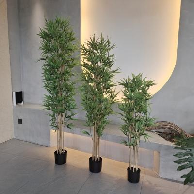 China Árbol de bambú artificial X 7 Plantas de plástico resistentes a los rayos UV 120-180CM en venta