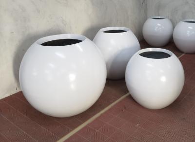 China Strong Fiberglass Flower Pots Light Weight GRP Planter Box For Outdoor Indoor Decor Te koop