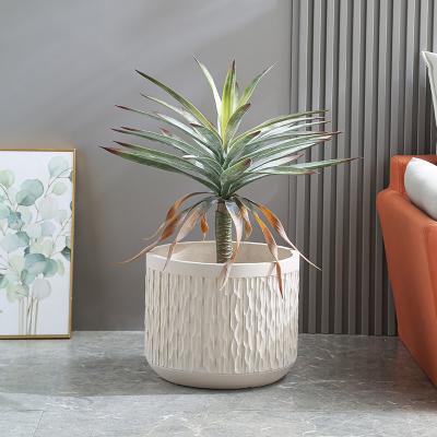 China Stunning Plant Display With Fiber Clay Planters Durable And Stylish for sale