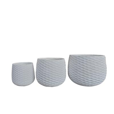 China Modern Fiber Cement Pot Frost Resistant and Character Design for Your Plants for sale