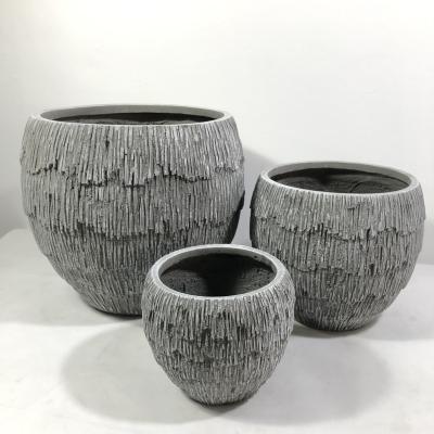 China Customed Fiber Cement Garden Pots Frost Resistant and Customized for Your Garden Space for sale