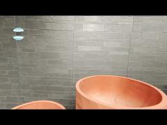 Round Fiber Clay Planter in Modern Style 7-8 Years Indoor Life Time and Weather-Resistant