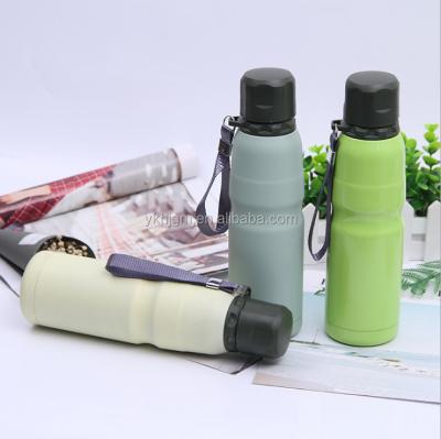 China New Design double wall stainless steel 18/8 Insulated vacuum water bottle thermos flask for sale