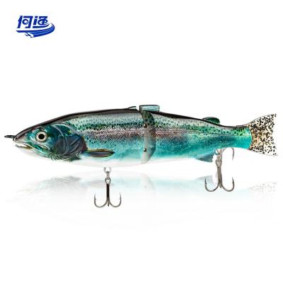 China BUILT-IN STEEL BALLS Multi Jointed Swimbait Fishing Lure 3D Fishing Lure Eyes Bass Pike Trout Hard Plastic Body Artificial Bionic Fishing Lure for sale