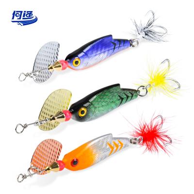 China Zinc Alloy 3Pcs Topwater Buzzbait Lure Fishing Jig Heads Spinner Bait Trout Spinnerbait Blade Bass Chatterbait Lures Freshwater Spinnerbait for sale