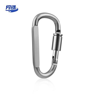 China Walk the Dog/Wammock/Keychain/ Hanging Kettle Customized 3.26in Aluminium Alloy Locking Swivel Spring Clip Hook Carabiner Heavy Duty Hiking 0.046lb Climbing Snap Carabiner for sale