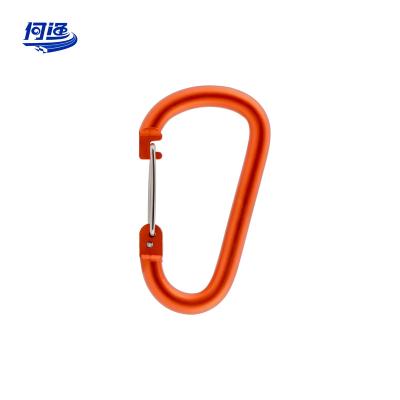 China Walk the Dog/Wammock/Keychain/ Hanging Kettle Outdoor Mountaineering Buckle Snap Hook Keychain Locking D Type Flat Buckle Spring Hook Aluminum Carabiner for sale