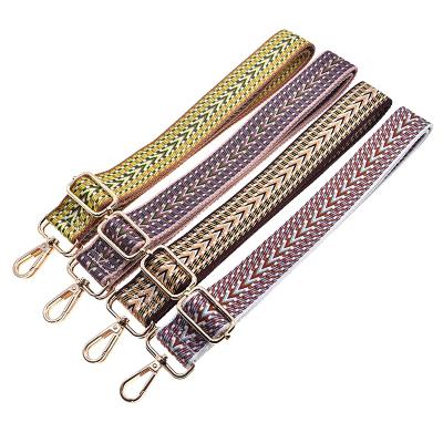 China High Quality Handbag Bag Parts Accessories Strap Canvas Bag Strap Striped Webbing Bag Straps for sale