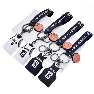 China Free Sample 3d Custom Made Environmental Friendly Key Ring Silicone Cute Anime Keychain For Promotional Gifts for sale