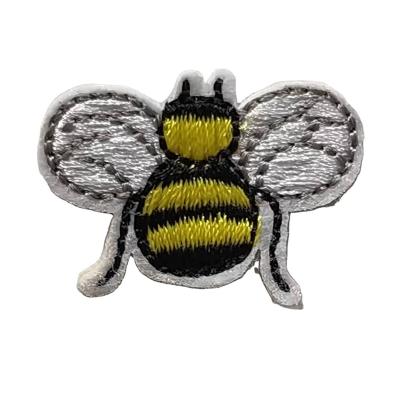 China 3D Newest Hot Selling Honey Bee Embroidery Patch Ready Made Embroidered Patches for sale