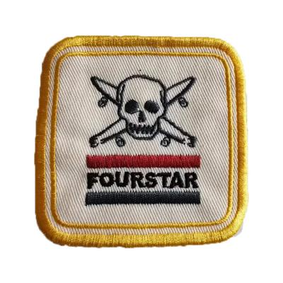 China Competitive Price Good Quality 3D Embroidered Patches Iron On Durdble Embroidered Logo Patch for sale