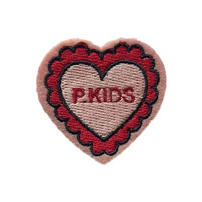 China cheap and high quality fashionable 3D Appliques Heart Patches Embroidery for sale