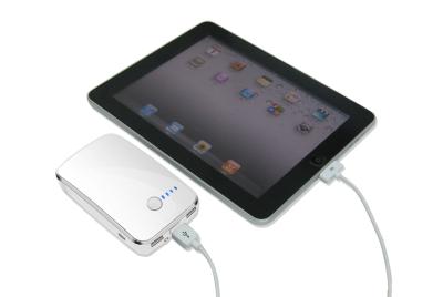 China Portable Battery Power Packs de blanco con conectores USB para Ipod, Ipad, móvil en venta