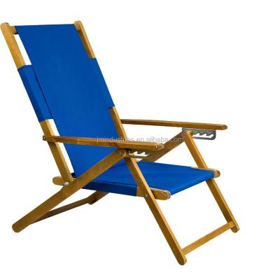 China Single Folding Patio Beach Portable Wooden Folding Chair for sale