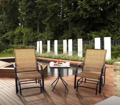 China Modern Outdoor Bestselling Patio 3 PC Glider Garden Sets for sale